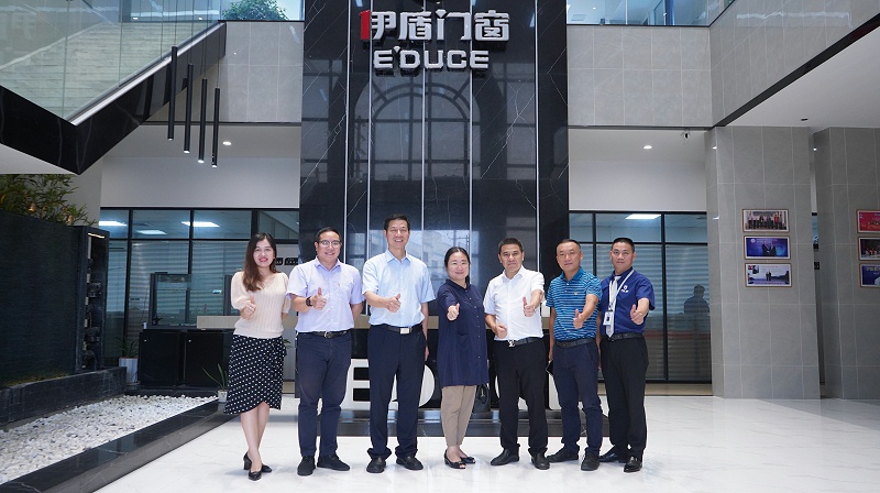 眾科聯走進伊盾門窗，就工業4.0數智化時代共謀發展進行探討交流！